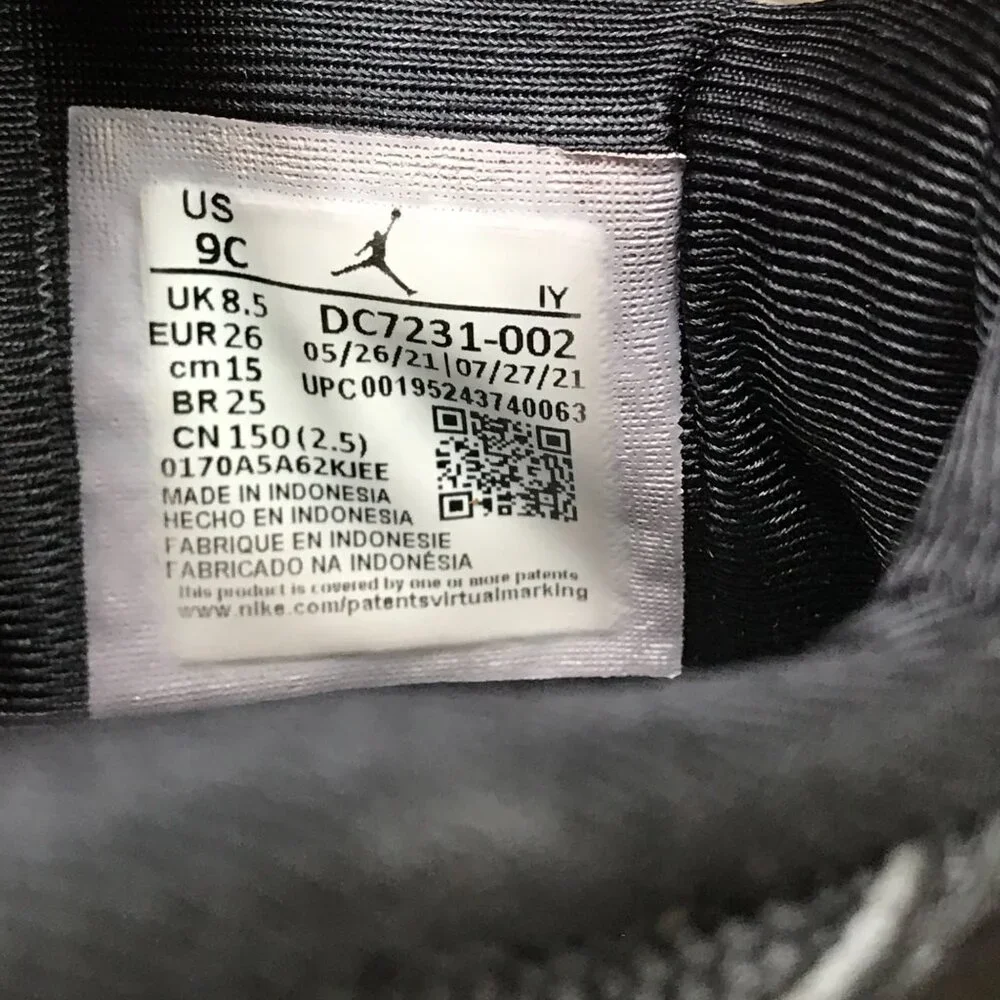 Nike Jordan Stay Loyal TD Triple Black‎ Sneakers Unisex Toddler 9C DC7231-002